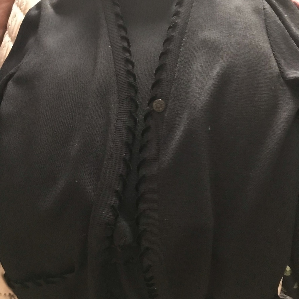 Crepe 2 piece jacket, Long sleeve with velvet piping on All edges. Saint John